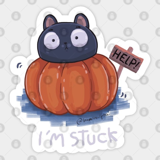 Help! I'm Stuck.. Sticker by himsucipta